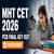 MHT CET 2026 Final Answer Key Out for PCB Group Second Attempt
